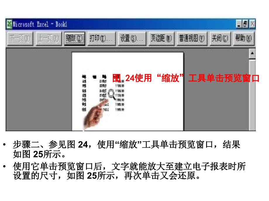 Excel2003电子表格处理软件上基础部分第四部分预览和调_第4页