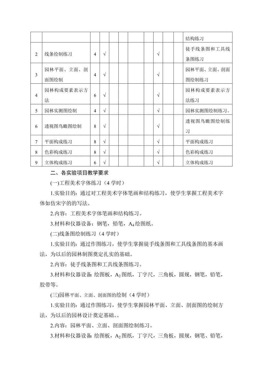 设计初步I课程教学大纲_第4页