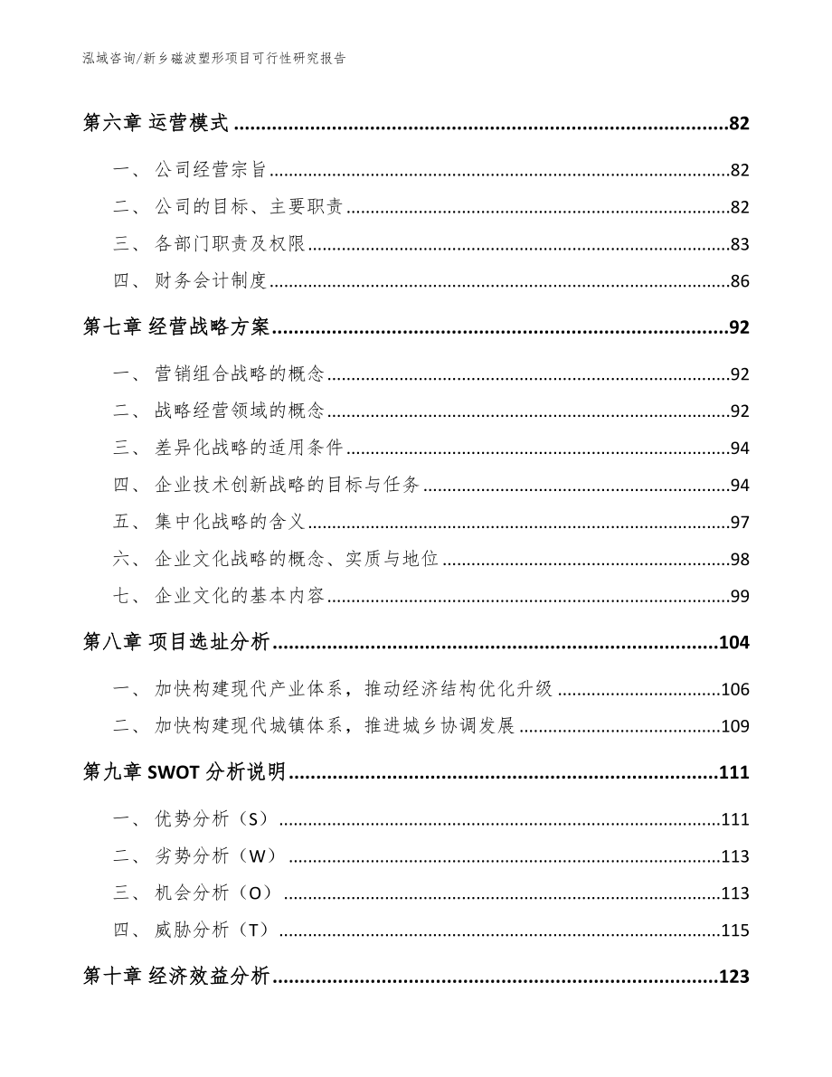 新乡磁波塑形项目可行性研究报告_范文参考_第3页