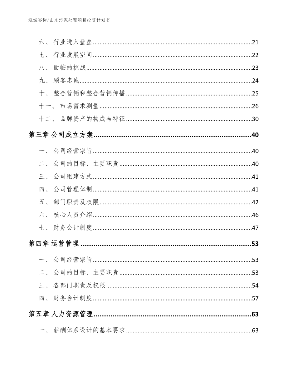 山东污泥处理项目投资计划书_模板范文_第4页