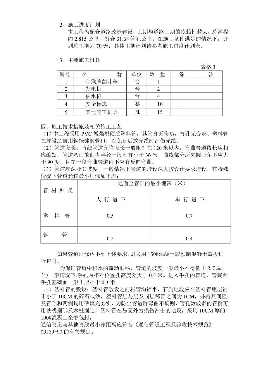 通信管道管道施工组织设计_第4页