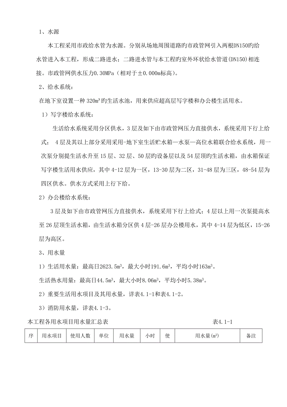 湖南日报传媒大厦给排水方案设计_第2页