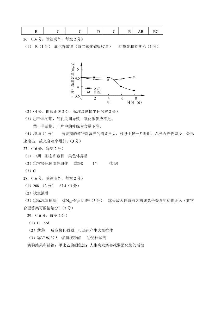 深圳市宝安区高三生物调研测试卷.doc_第5页