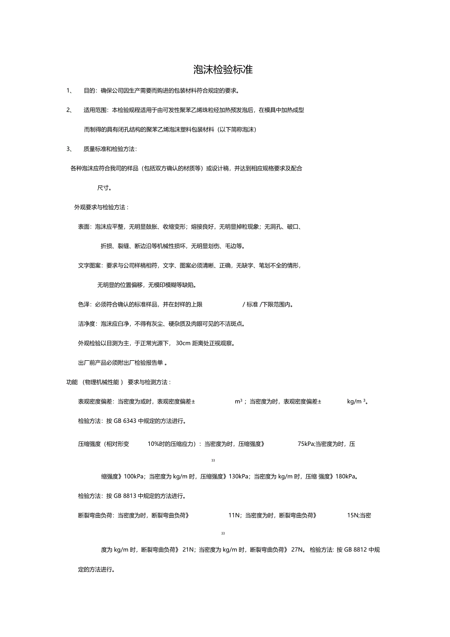 泡沫检验标准_第1页