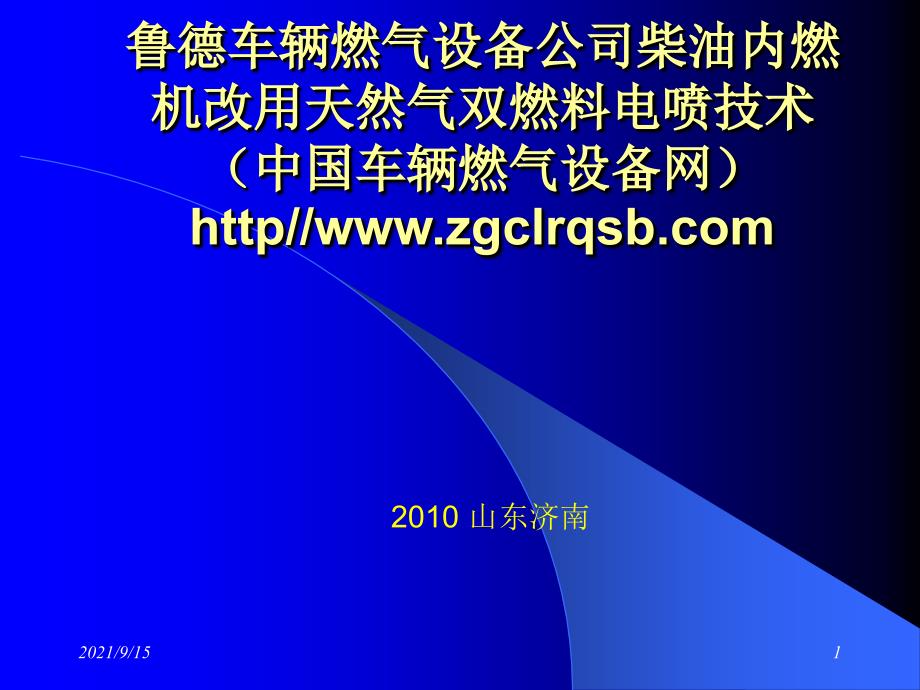 鲁德公司柴油发动机燃气化技术资料_第1页