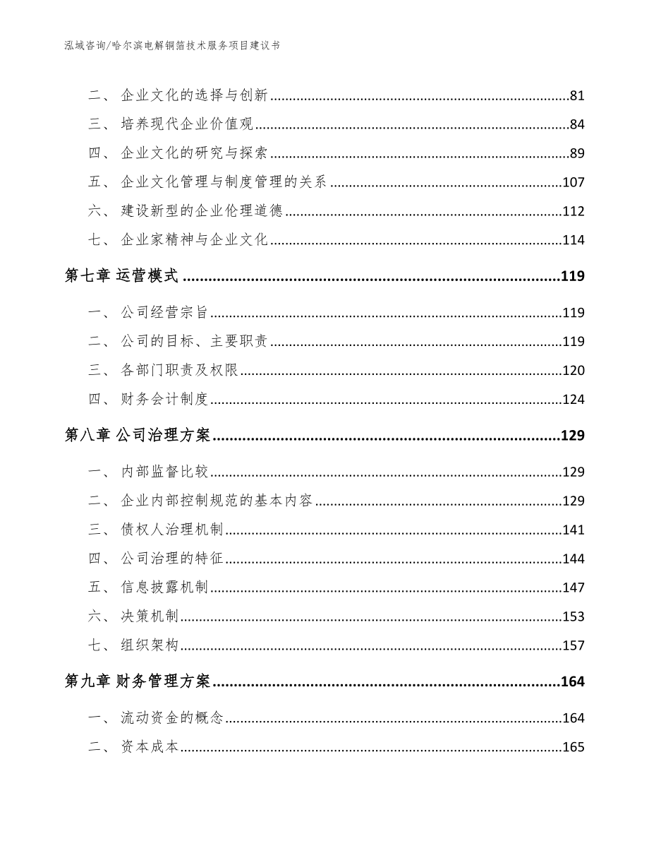 哈尔滨电解铜箔技术服务项目建议书【模板范文】_第4页