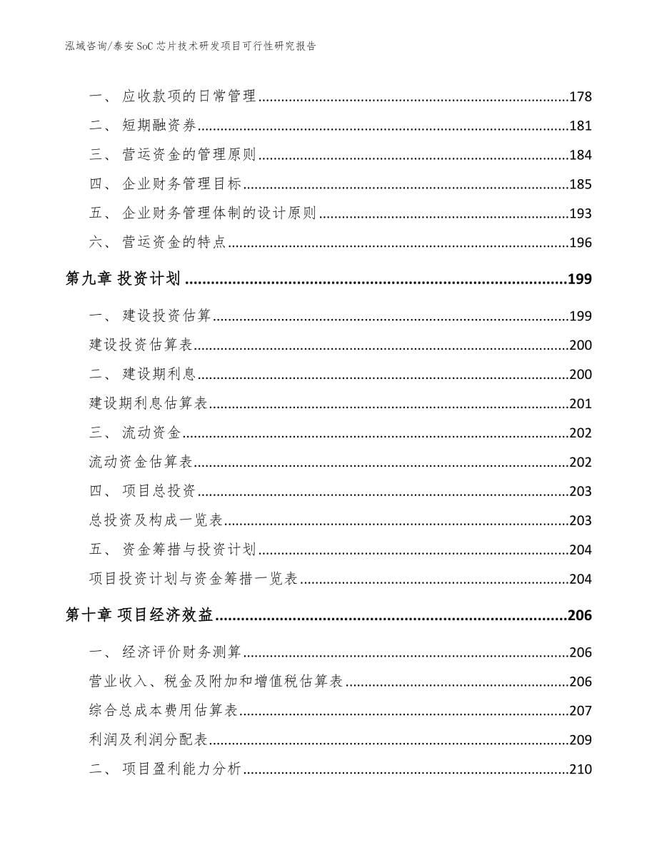 泰安SoC芯片技术研发项目可行性研究报告（模板参考）_第5页