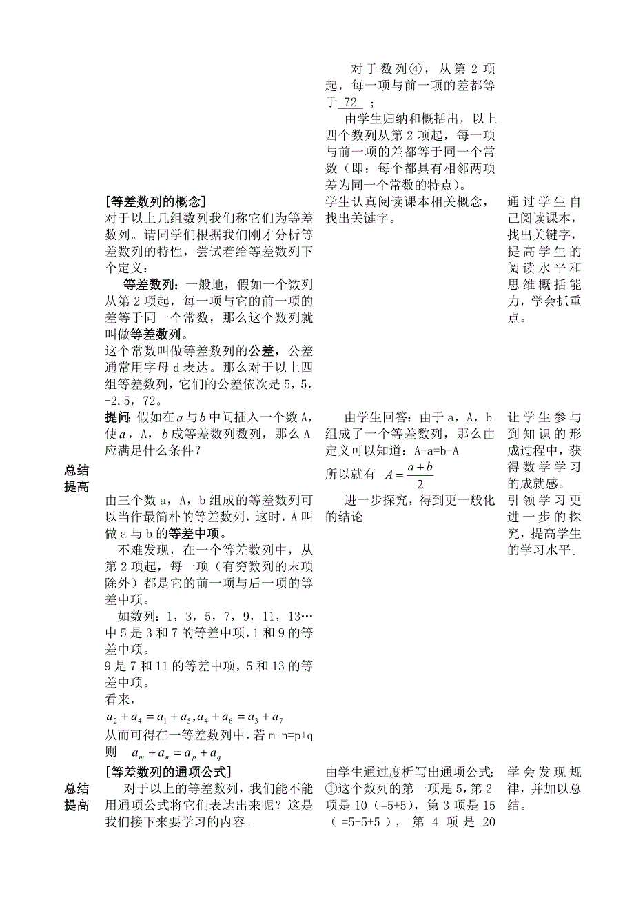 等差数列教学案例设计_第4页