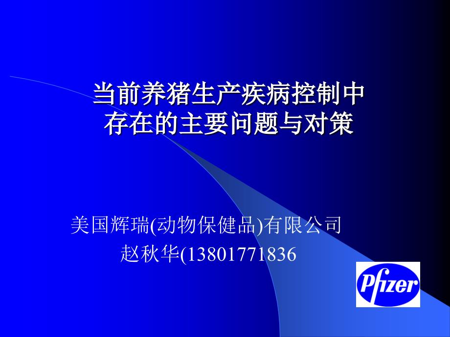 当前养猪生产疾病控制中存在的主要问题与对策文档资料_第1页