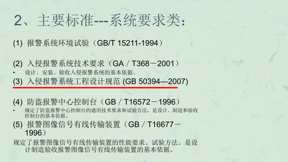 入侵报警系统设计规范与案例分析课件_第3页