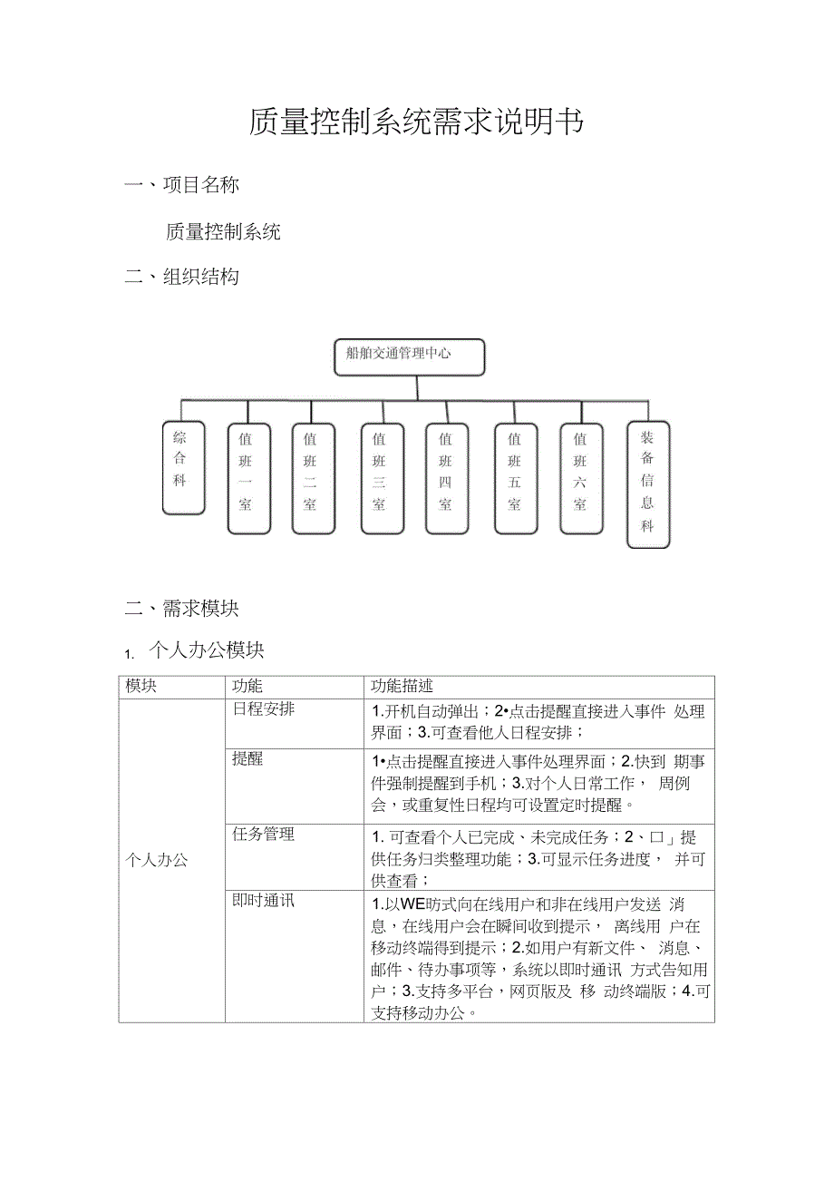 质量控制系统项目需求说明书(20210213165420)_第1页