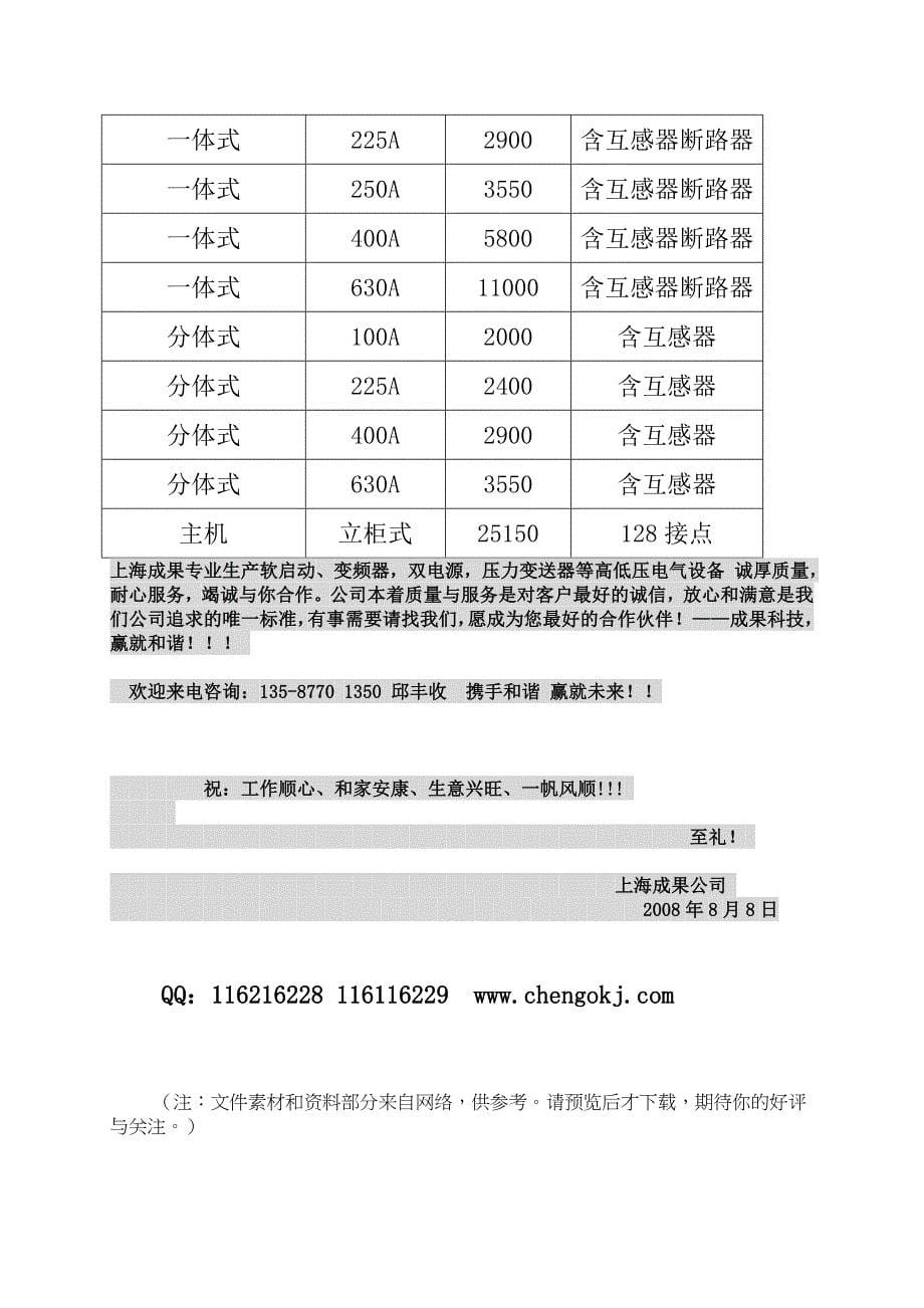 上海成果软启动变频器价格表.doc_第5页