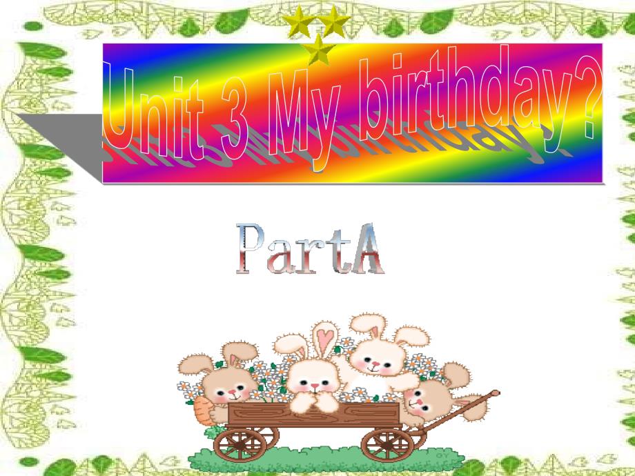 五年级下册unit3_my_birthday_PartA+B_第1页