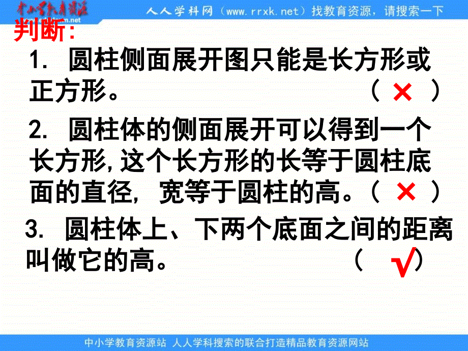 人教版六年级下册圆柱的表面积练习课件_第3页