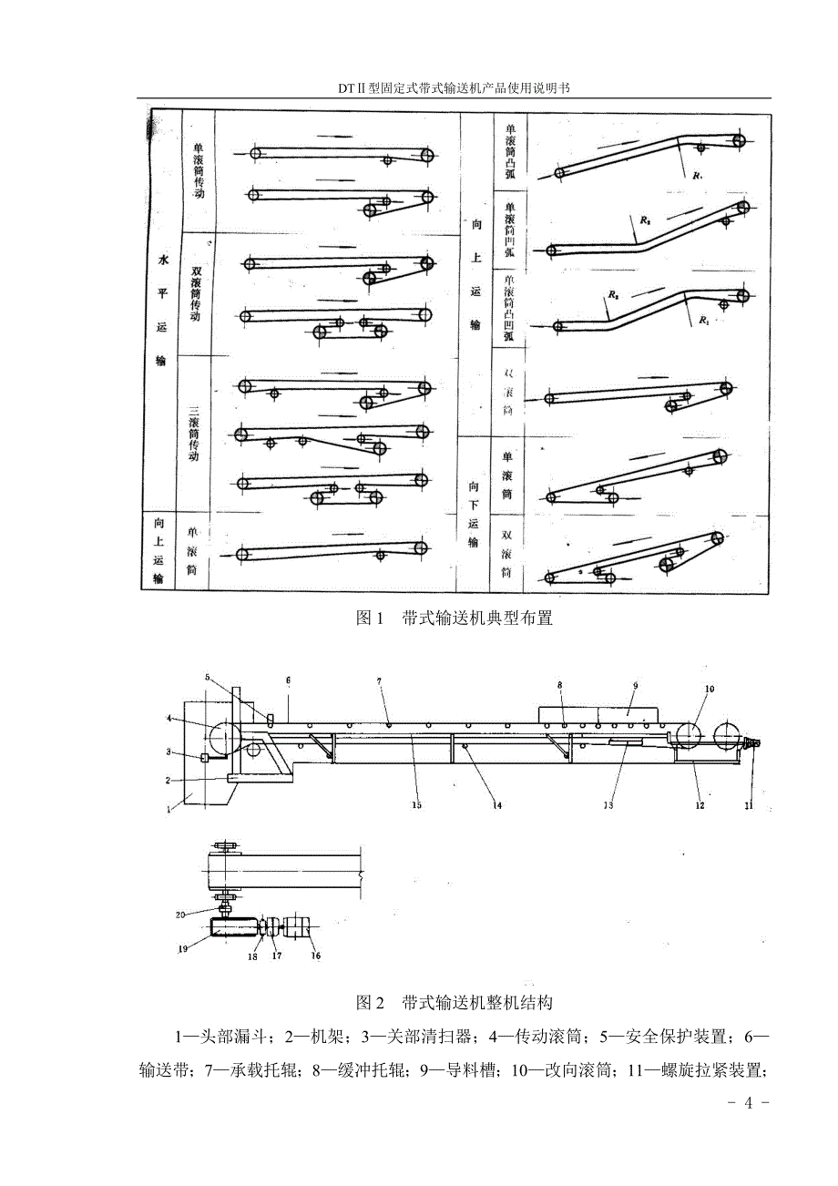 DTII型固定式带式输送机说明书_第4页