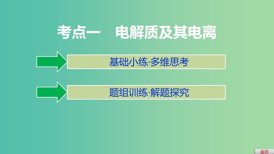 2019高考化学大一轮复习第二章化学物质及其变化第6讲电解质离子反应课件鲁科版.ppt_第3页