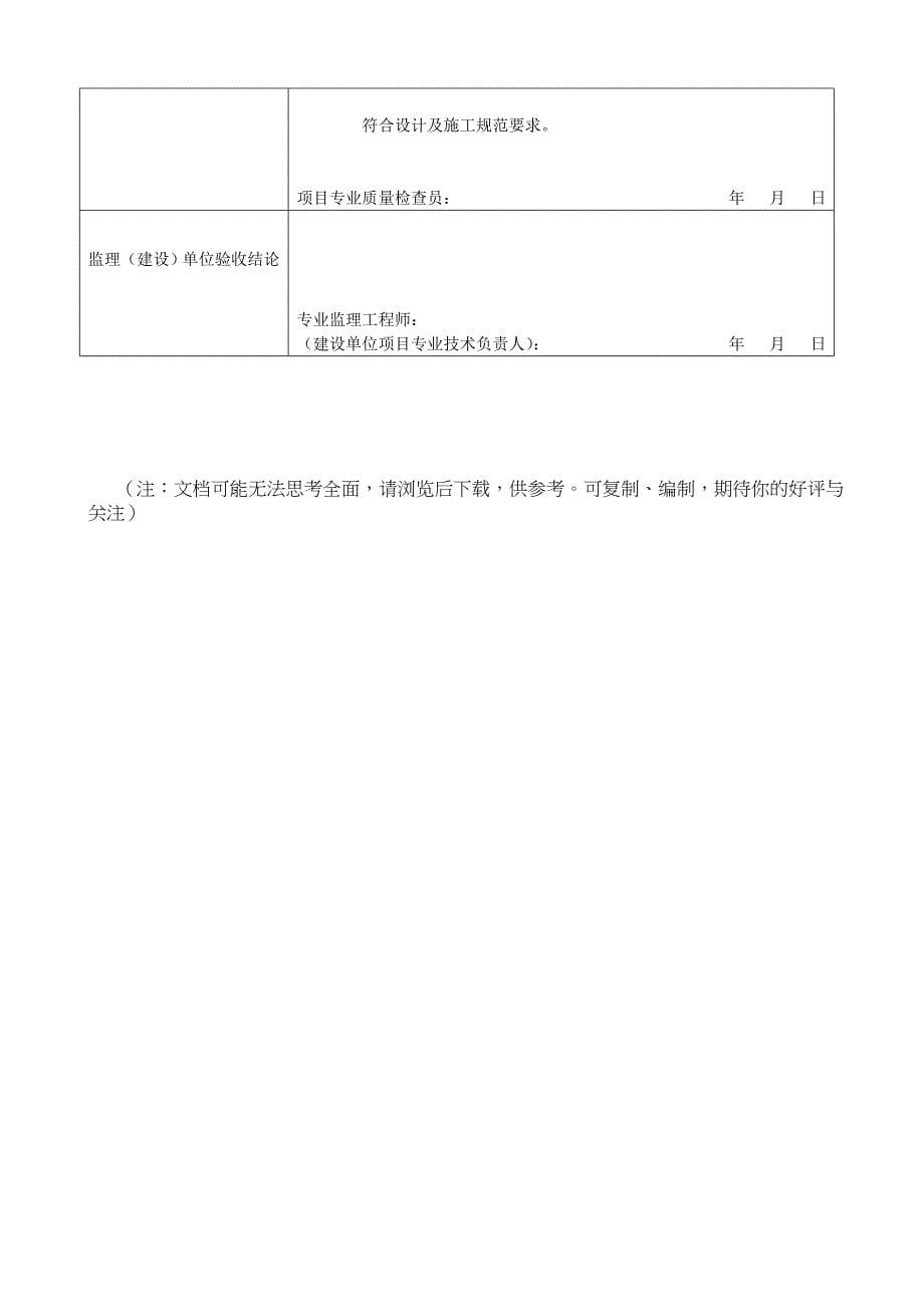 参考部件加工工程检验批质量验收记录表_第5页