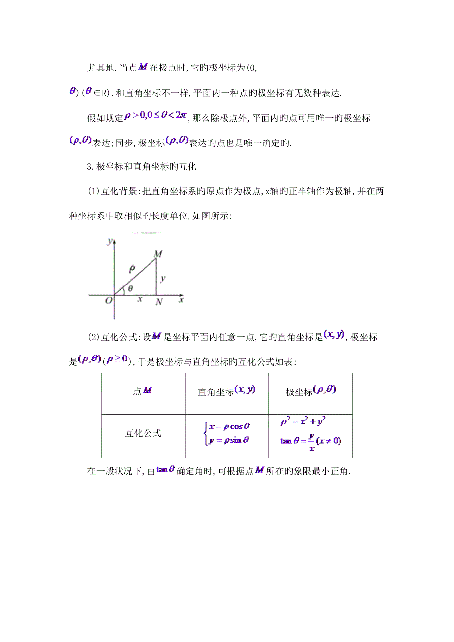 2023年极坐标与参数方程知识点总结大全_第2页