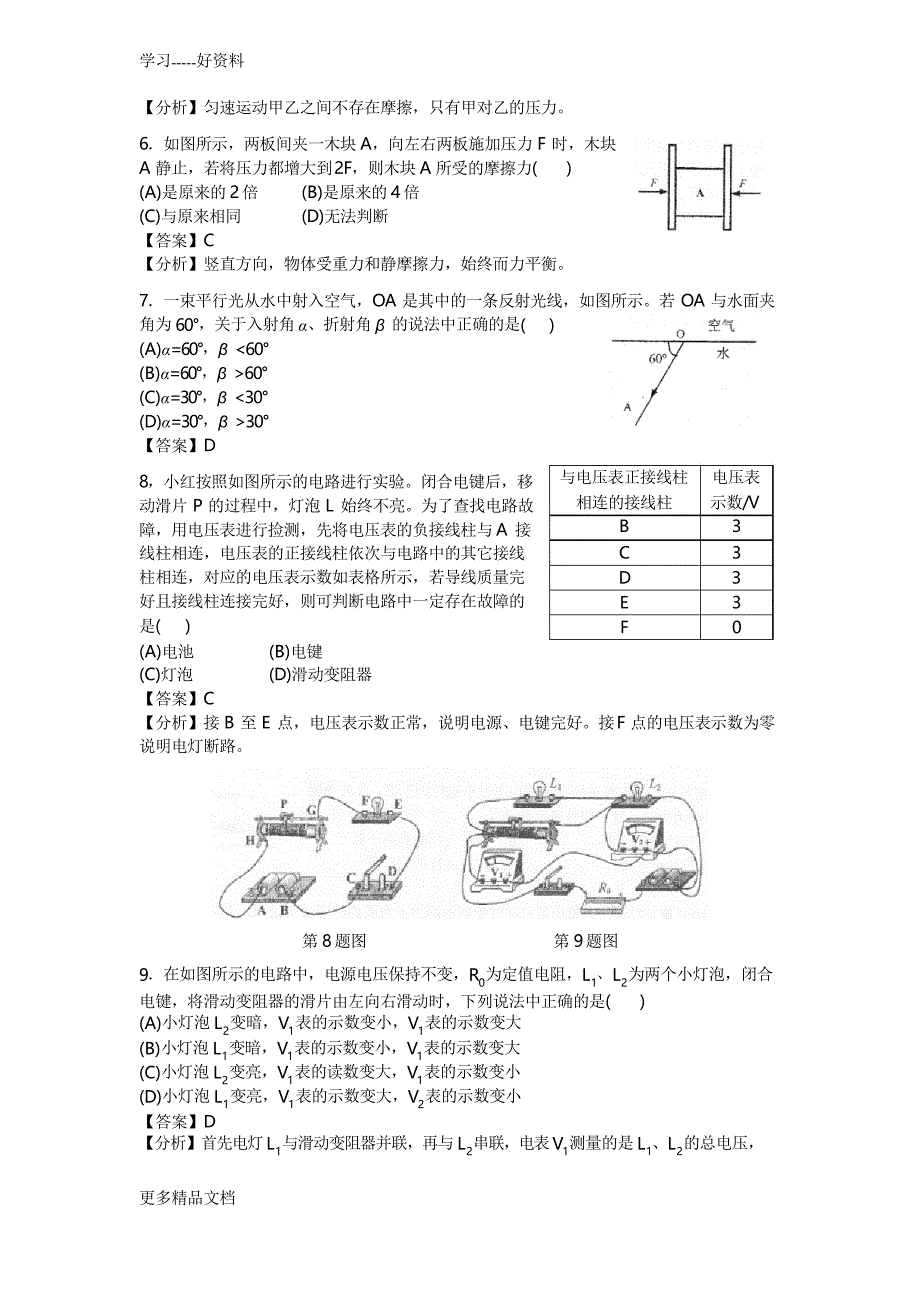 上海市第三十届初中物理竞赛(大同杯)初赛试卷-详解上课讲义_第2页