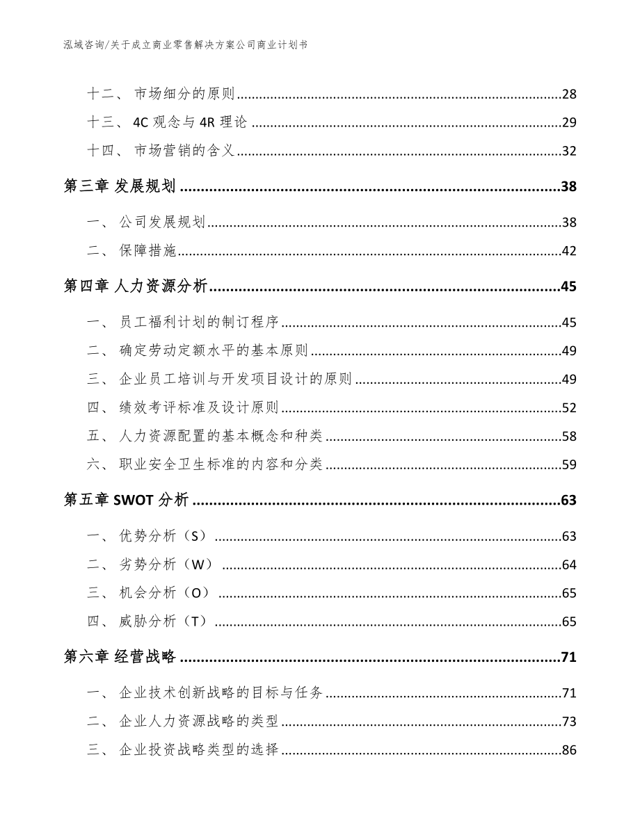 关于成立商业零售解决方案公司商业计划书_第3页