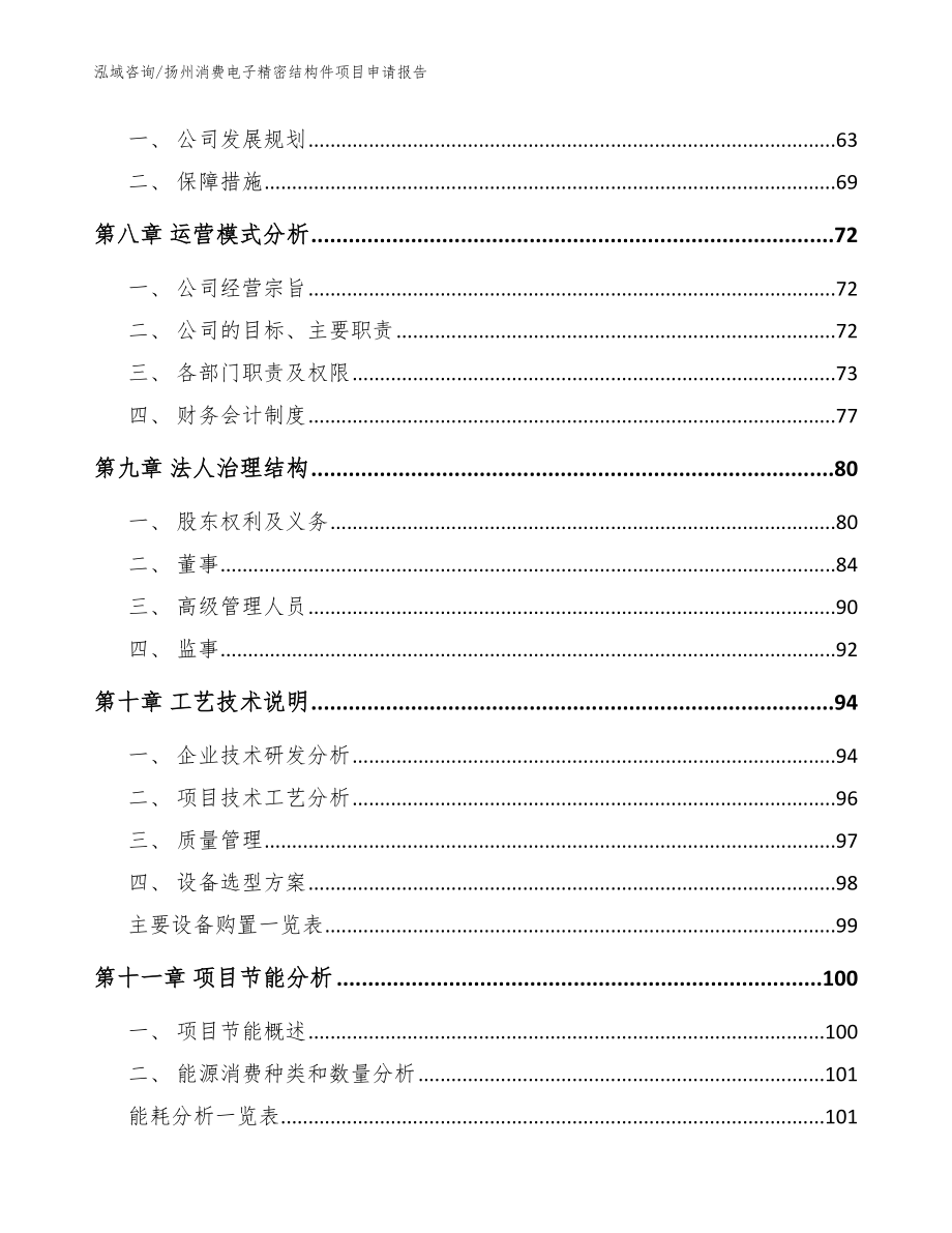 扬州消费电子精密结构件项目申请报告（模板范本）_第3页