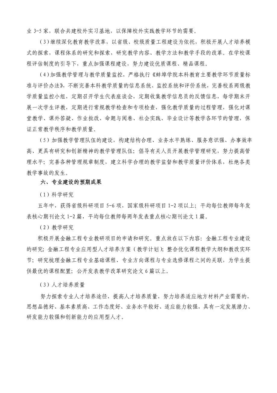 金融工程专业建设规划_第5页