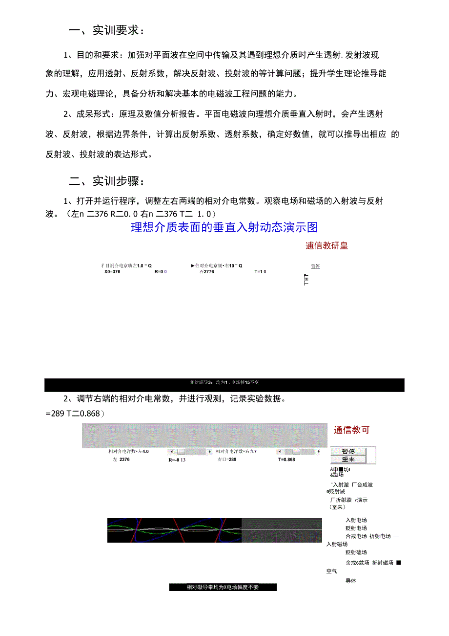 平面波垂直入射理想介质现象分析_第2页