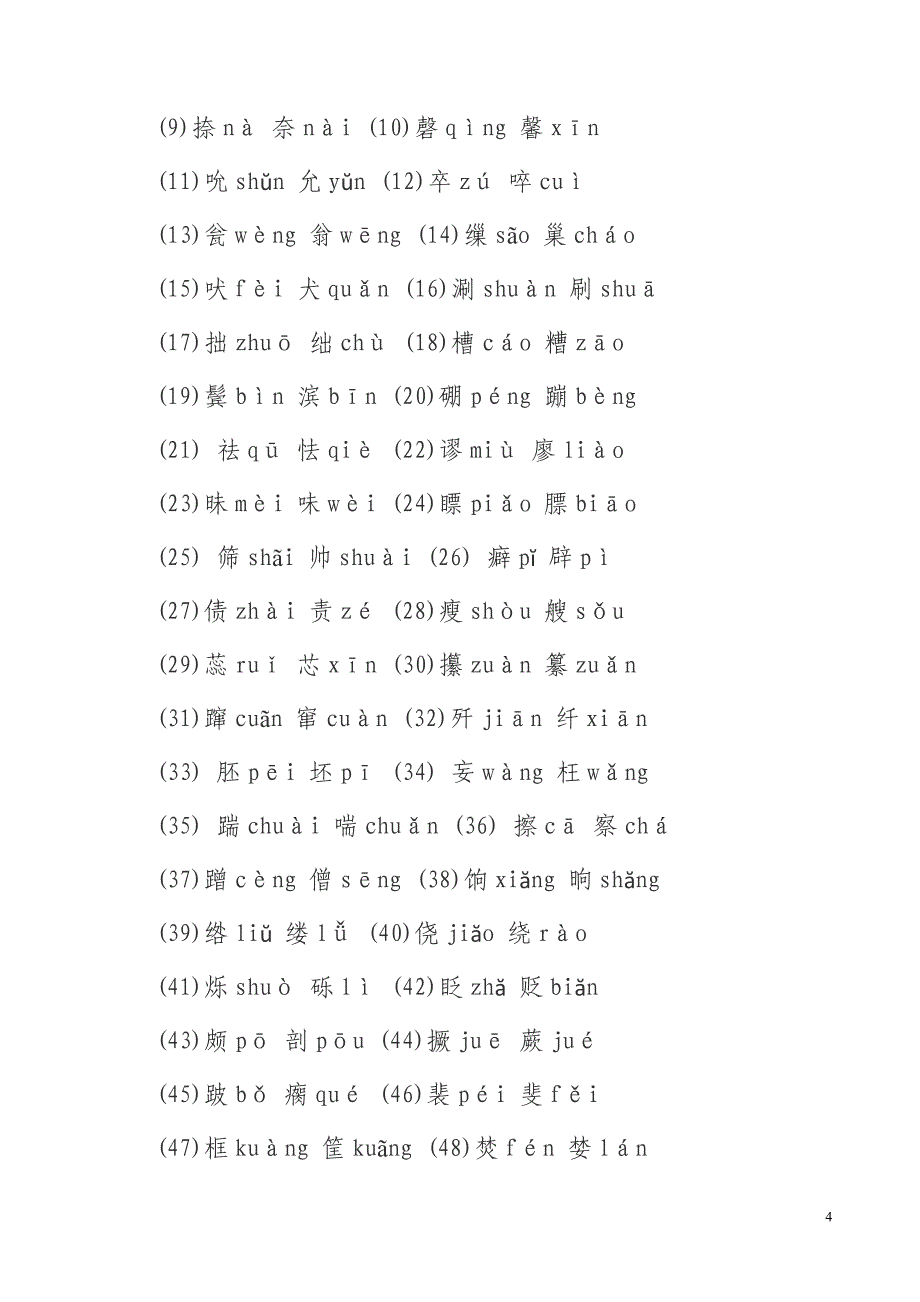 高考语文常考字音字形1000题.doc_第4页