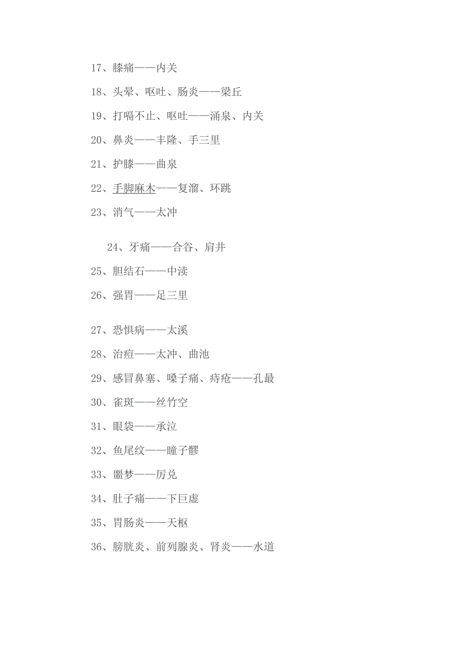 各种疾病的特效穴位.docx_第2页