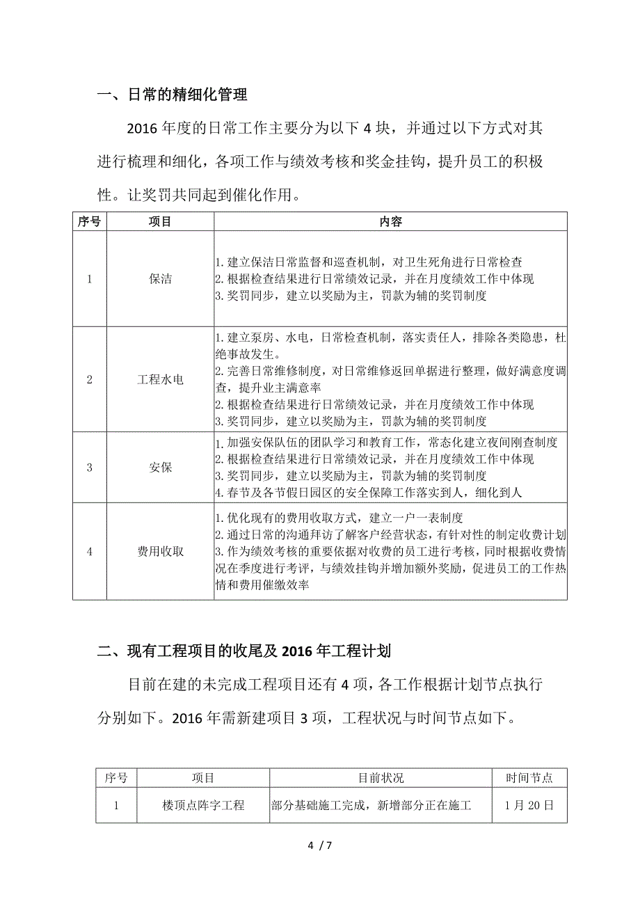 度物业工程部年度总结及工作计划_第4页