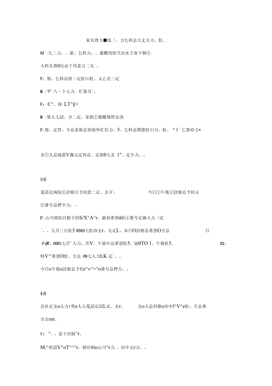 2010年7月N2日语听力原文清晰无水印_第3页