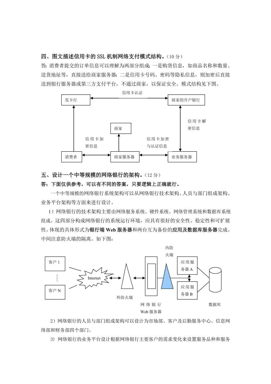 网络金融与电子支付附录7模拟试题_第5页