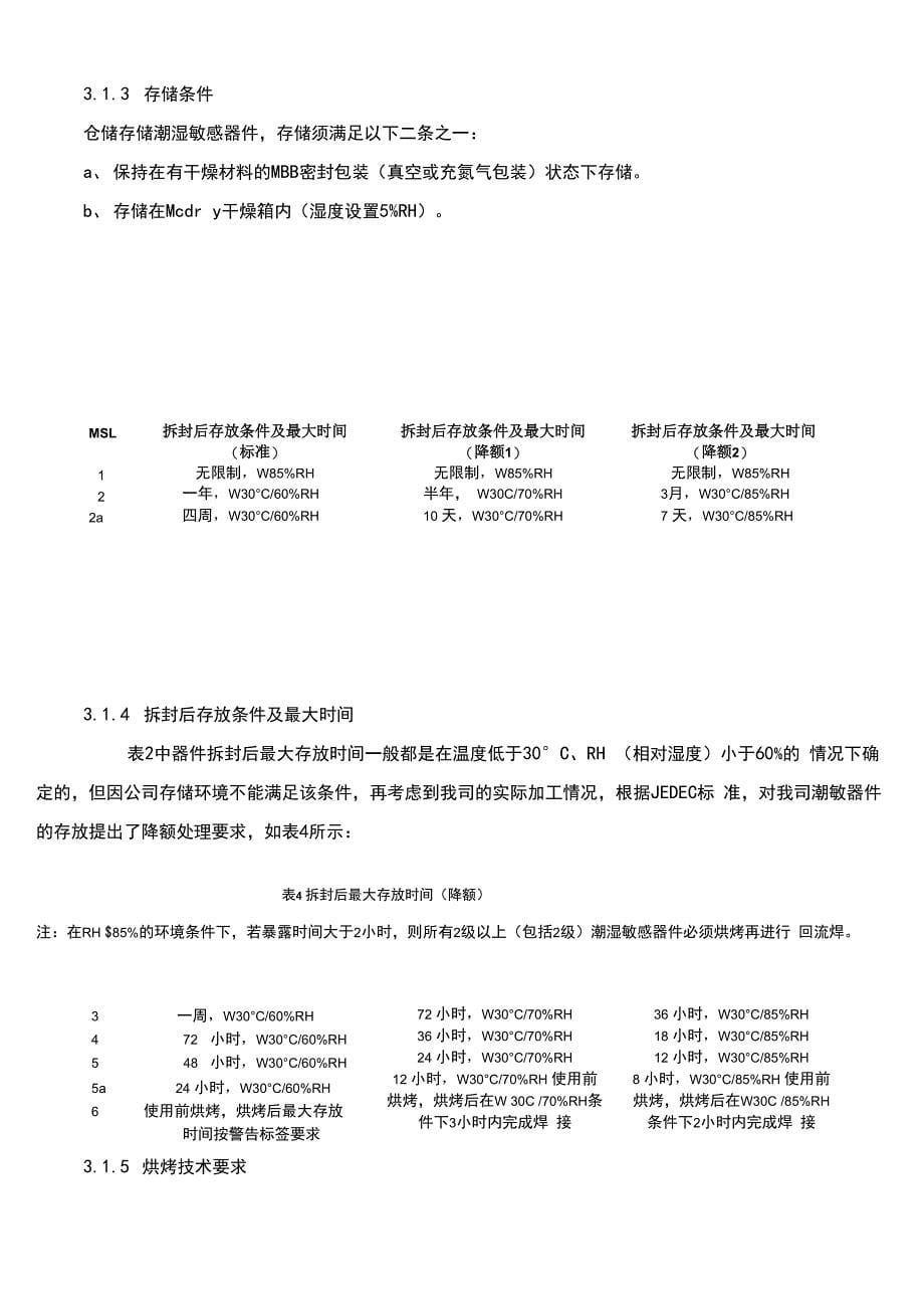 潮敏元器件存储和使用_第5页