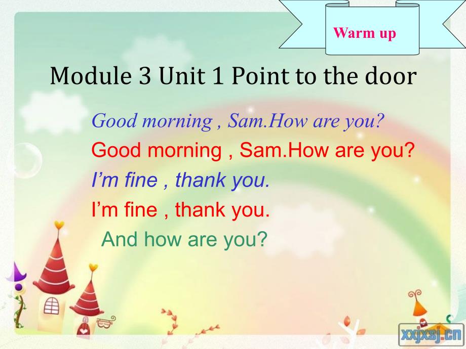 外研社三年级英语上册第3单元Module1教案_第3页