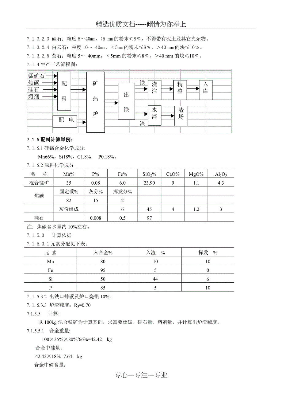9000kvA矿热炉硅锰合金冶炼工作标准_第4页