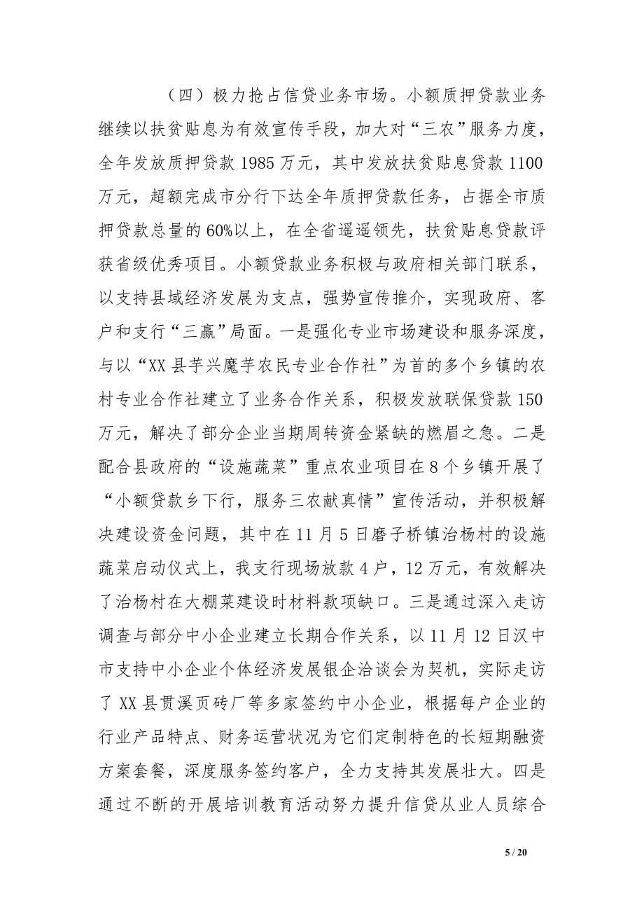 邮政储蓄银行xx支行综合汇报材料.doc_第5页