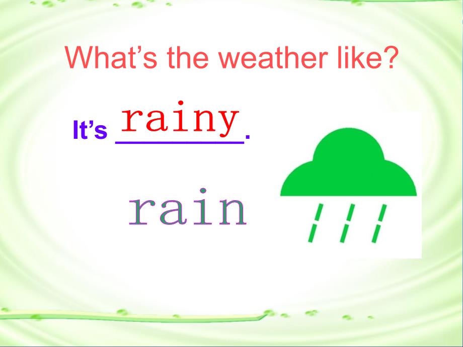 人教PEP版英语六上unit6thestoryofrain课件之五_第4页