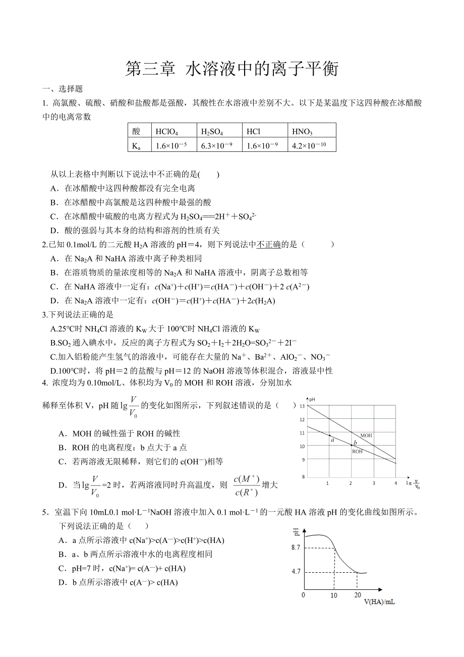 水溶液中的离子平衡_第1页