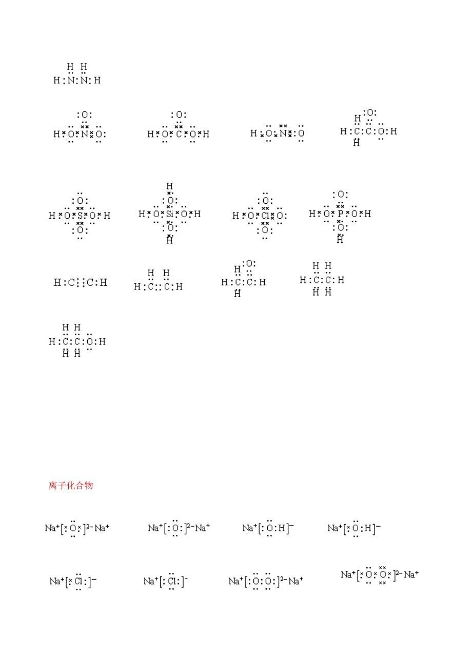 书写电子式练习_第5页