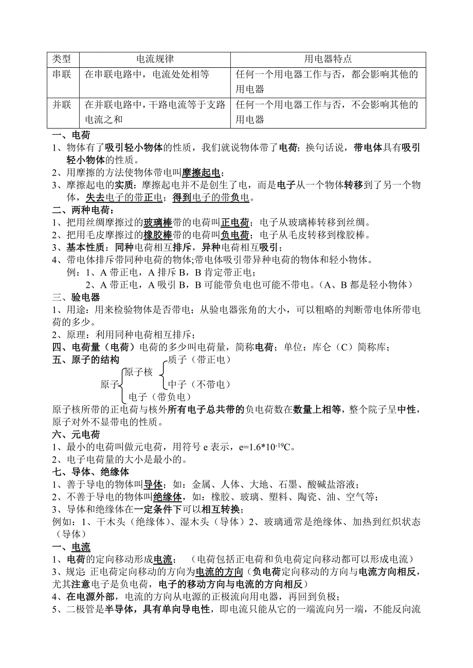 初三物理电流和电路知识点总结_第2页