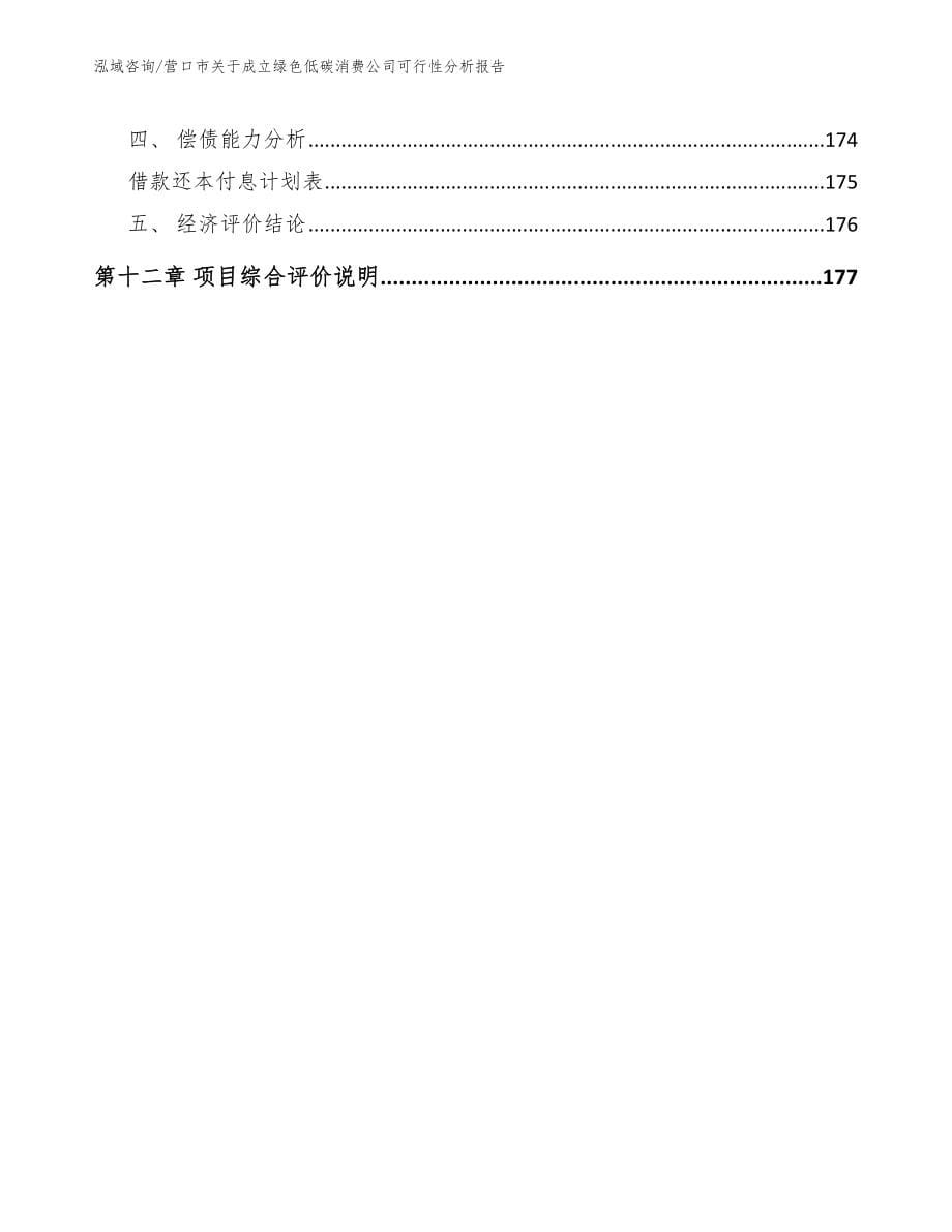 营口市关于成立绿色低碳消费公司可行性分析报告_第5页