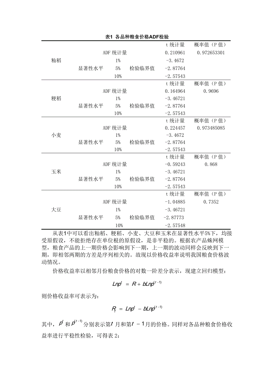 我国粮食价格所具有的特殊规律探讨_第4页