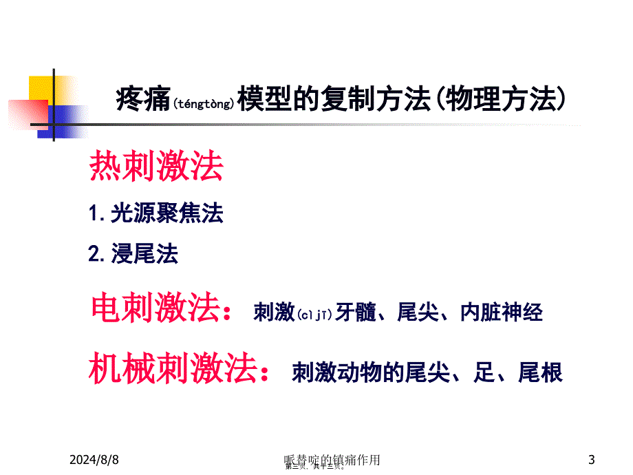 哌替啶的镇痛作用课件_第3页