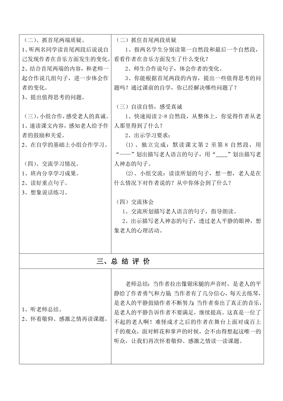 《唯一的听众》教案_第2页