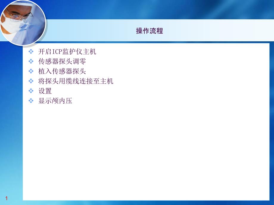 颅内压监护仪操作ppt课件_第1页