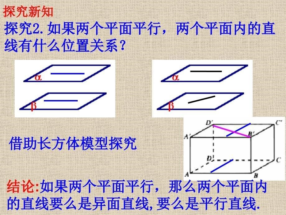 【数学】224《平面与平面平行的性质》课件（新人教A版必修2）_第5页