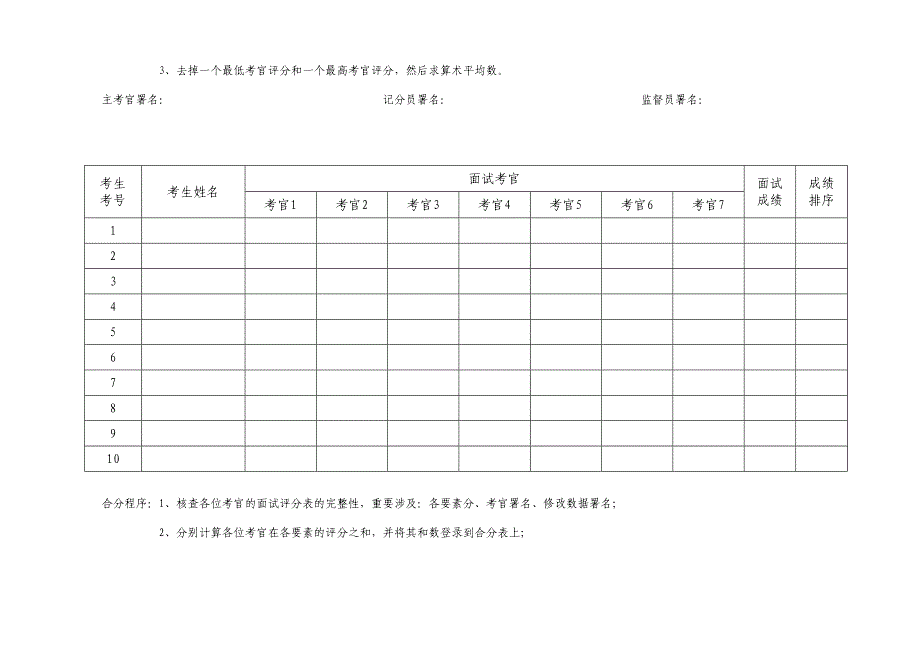 2023年结构化面试评分表和合分表.doc_第3页