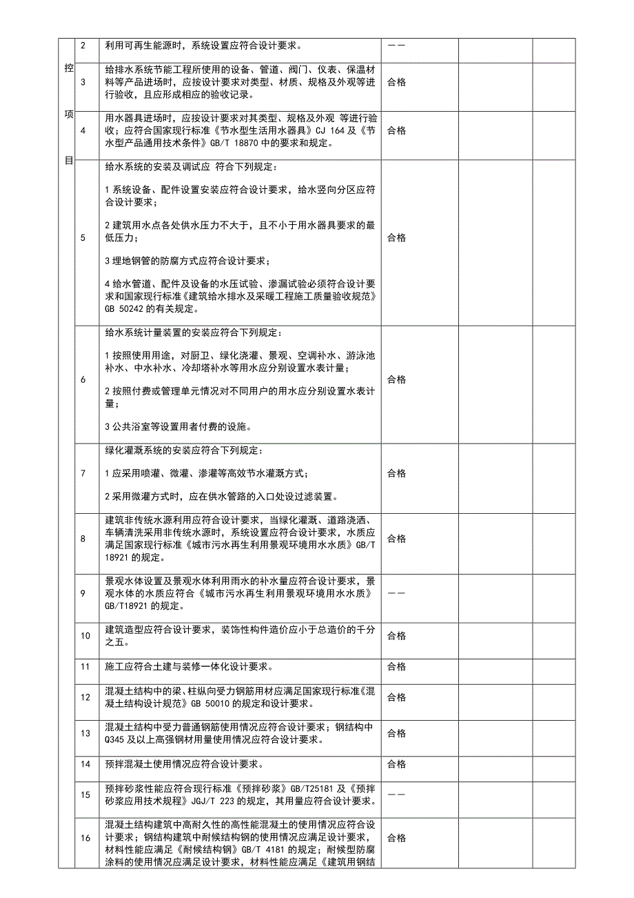 绿色建筑分部验收用表_第5页