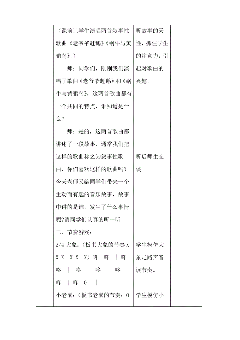 《老鼠和大象》教学设计_第2页