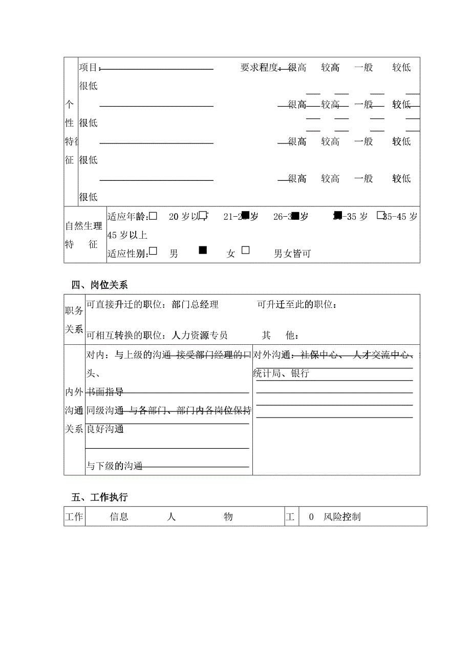 人力资源与行政部薪酬福利专员岗位职责_第5页